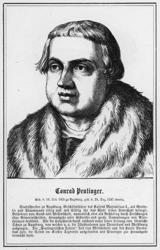 Conrad Peutinger (grafika) autorstwa German School