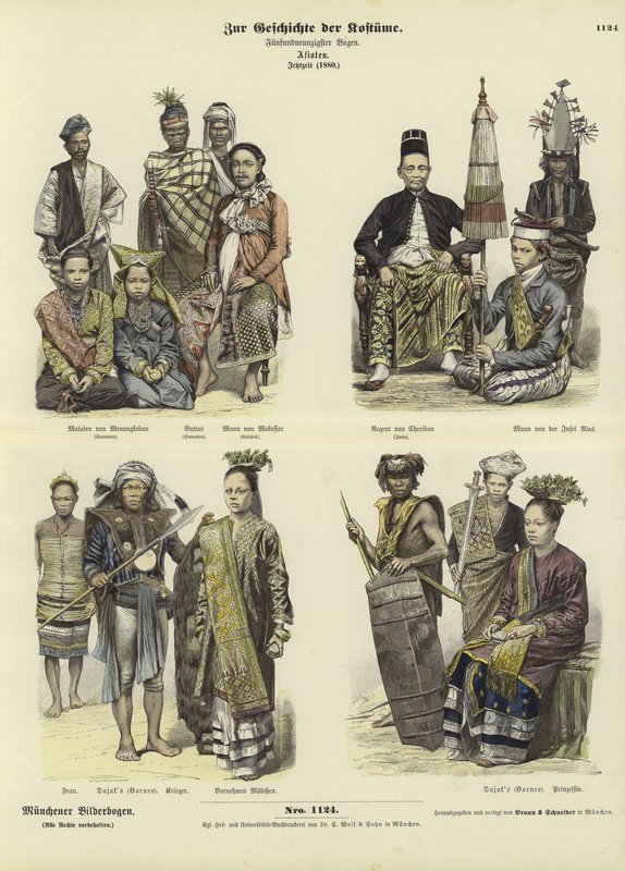 Kostiumy z Indonezji, 1880 autorstwa German School