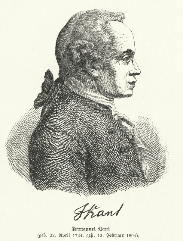 Emmanuel Kant, niemiecki filozof autorstwa German School