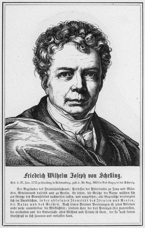 Friedrich Wilhelm Joseph von Schelling (grafika) autorstwa German School