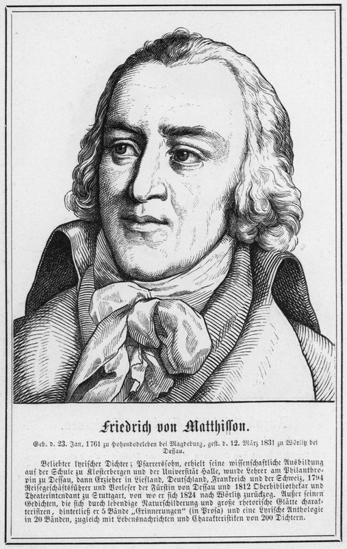 Friedrich von Matthisson (grafika) autorstwa German School