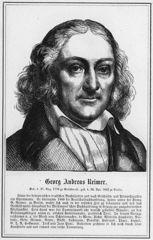 Georg Andreas Reimer (grafika) autorstwa German School