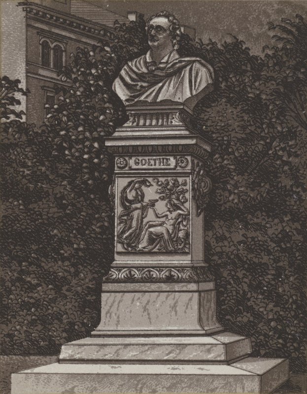 Goethe-Denkmal (lito) autorstwa German School