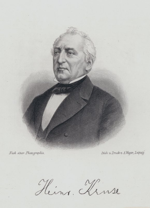 Heinrich Kruse, niemiecki dramaturg i publicysta (grafika) autorstwa German School
