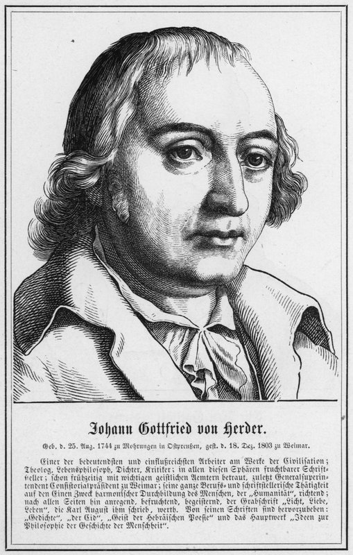 Johann Gottfried von Herder (grafika) autorstwa German School