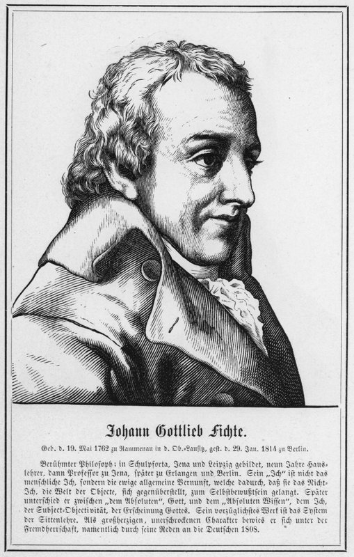 Johann Gottlieb Fichte (grafika) autorstwa German School