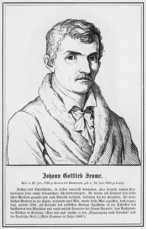 Johann Gottlieb Seume (grafika) autorstwa German School