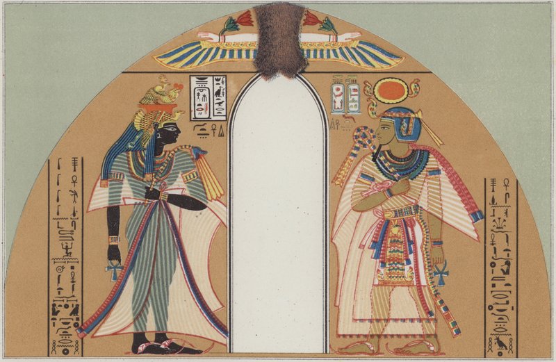 Król Amenhotep I i jego żona autorstwa German School