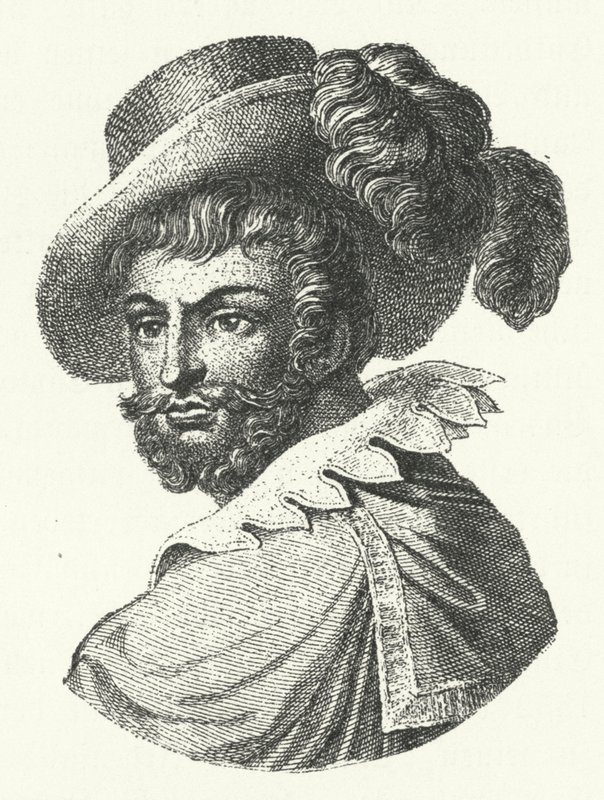 Luis de Camoes , portugalski poeta (grafika) autorstwa German School