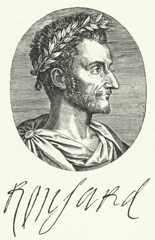 Pierre de Ronsard , francuski poeta (grafika) autorstwa German School
