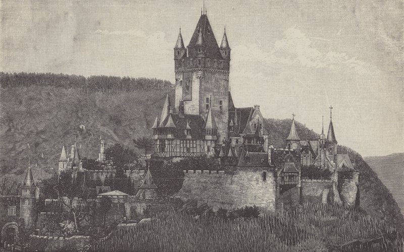 Zamek Cesarski, Cochem, Niemcy autorstwa German School