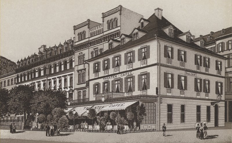Teatr Cafe, Goldner Schild (lito) autorstwa German School