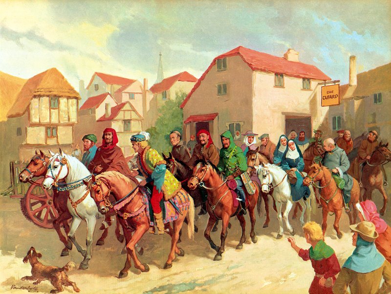 Pielgrzymi Chaucera autorstwa Gerritt Vandersyde