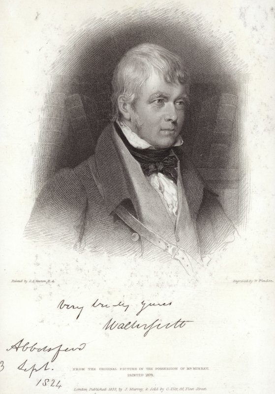Portret Sir Waltera Scotta autorstwa Gilbert Stuart Newton