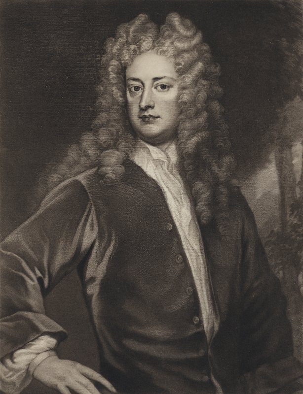Joseph Addison (lito) autorstwa Godfrey (after) Kneller