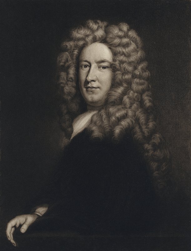 Sir Samuel Garth (lito) autorstwa Godfrey (after) Kneller