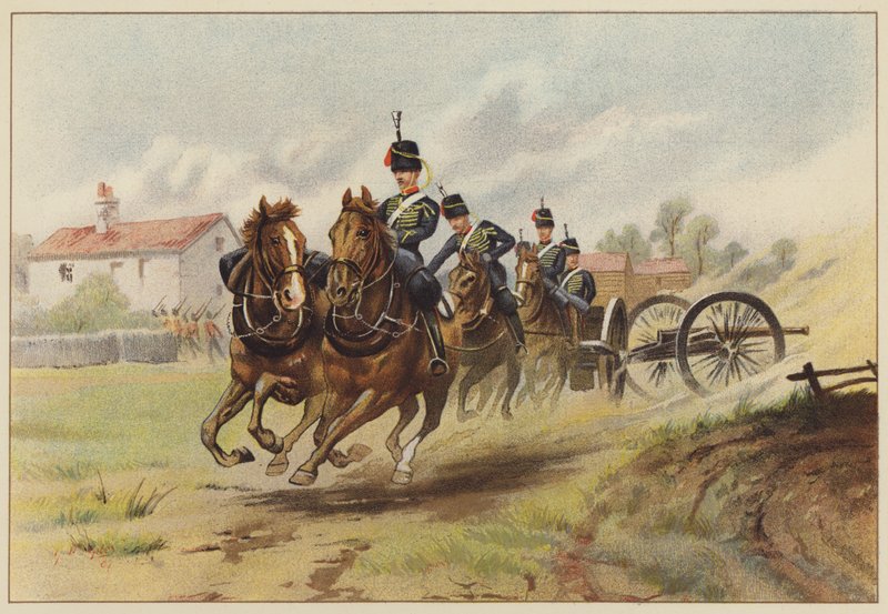 Królewska Artyleria Konna autorstwa Godfrey Douglas Giles