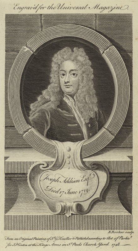 Joseph Addison, dziedzic autorstwa Godfrey Kneller
