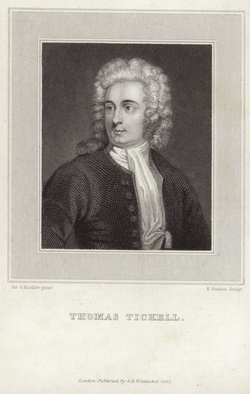 Portret Thomasa Tickella autorstwa Godfrey Kneller