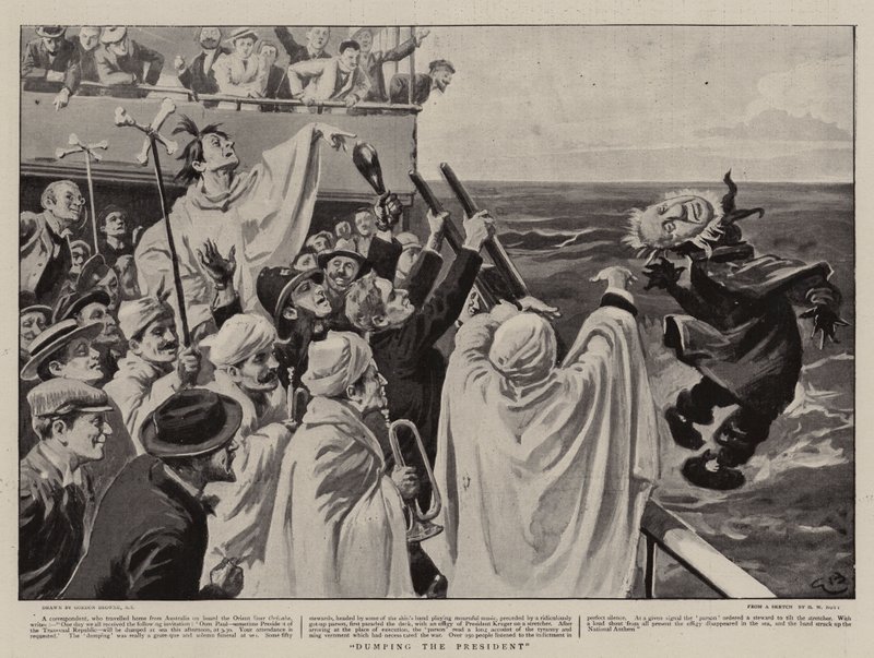 Porzucanie prezydenta autorstwa Gordon Frederick Browne