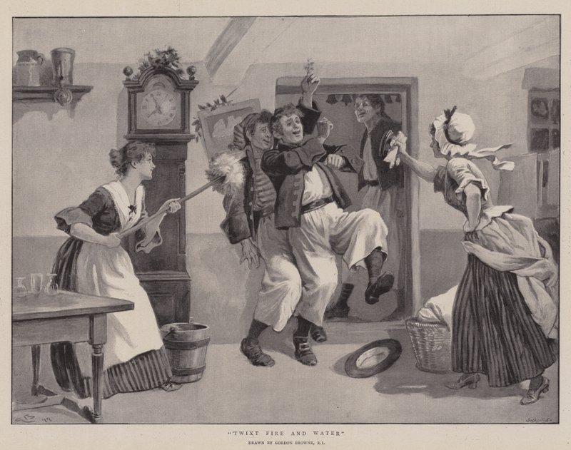 Dwa Ogień i Woda autorstwa Gordon Frederick Browne