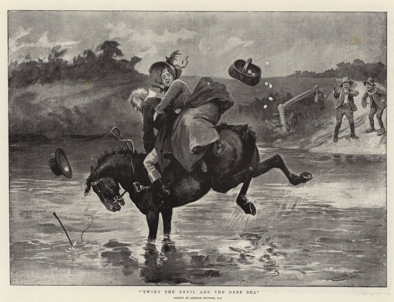 Pomiędzy diabłem i głębokim morzem autorstwa Gordon Frederick Browne