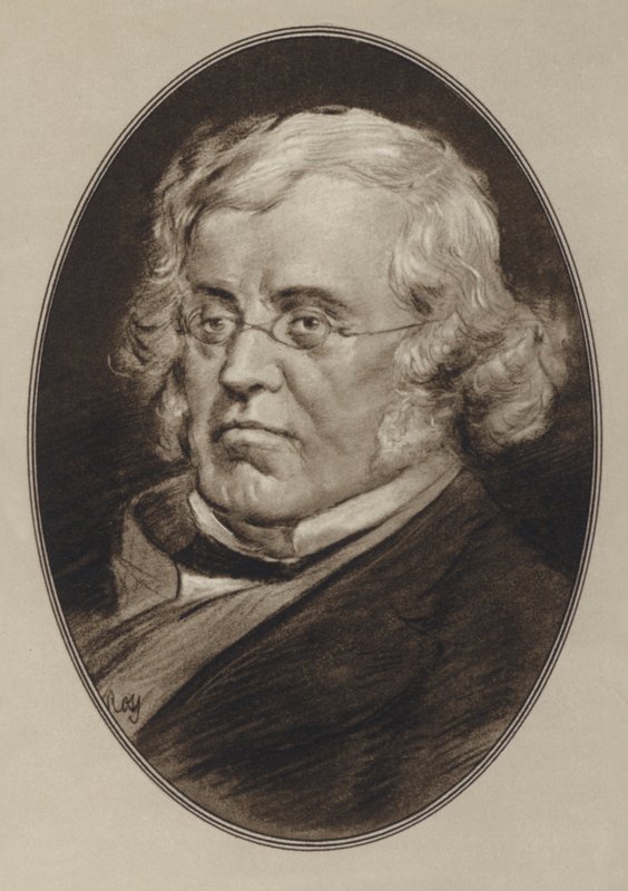 William Makepeace Thackeray (lito) autorstwa Gordon Ross