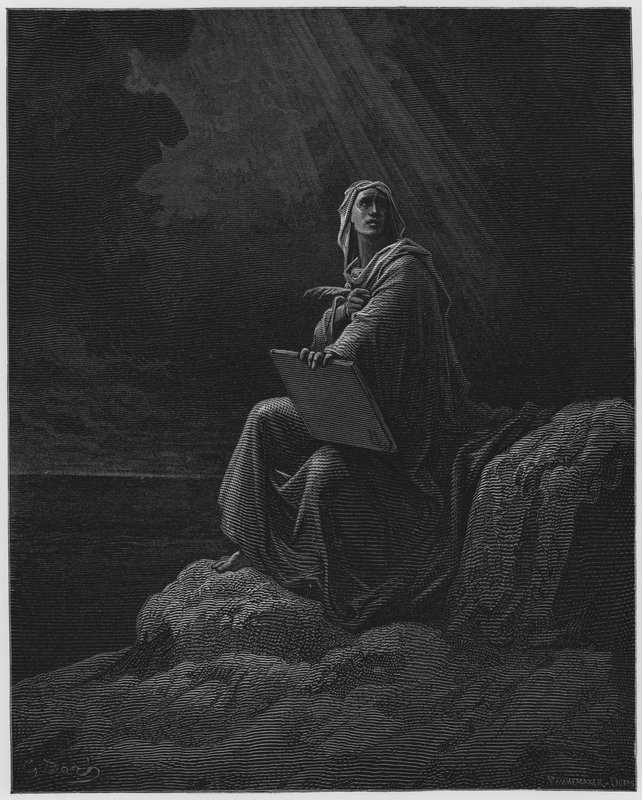 Gustave Dore Biblia: S Jan na Patmos autorstwa Gustave Dore