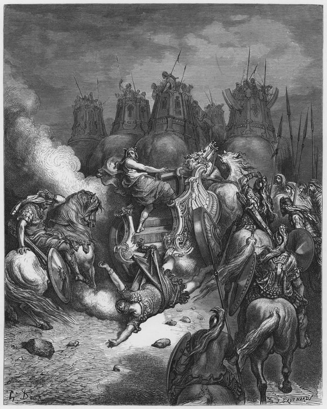 Gustave Dore Biblia: Kara Antiochusa autorstwa Gustave Dore