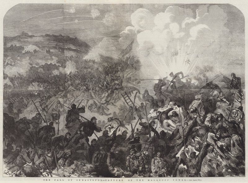 Upadek Sewastopola, zdobycie wieży Malakoff autorstwa Gustave Dore