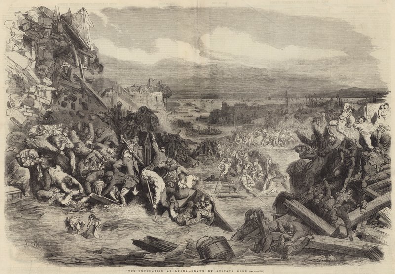 Zalanie w Lyonie autorstwa Gustave Dore
