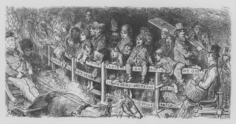 Na derbach tłum autorstwa Gustave after Dore