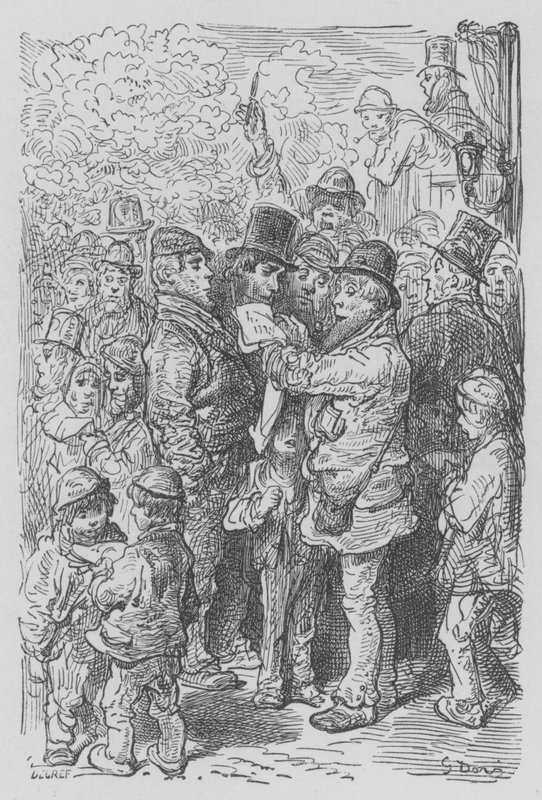 Na Derby, Program Kupiec autorstwa Gustave after Dore