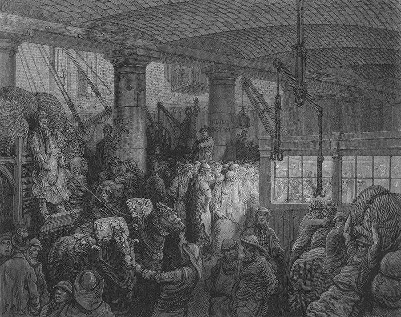 Doki Sainte-Catherine autorstwa Gustave after Dore