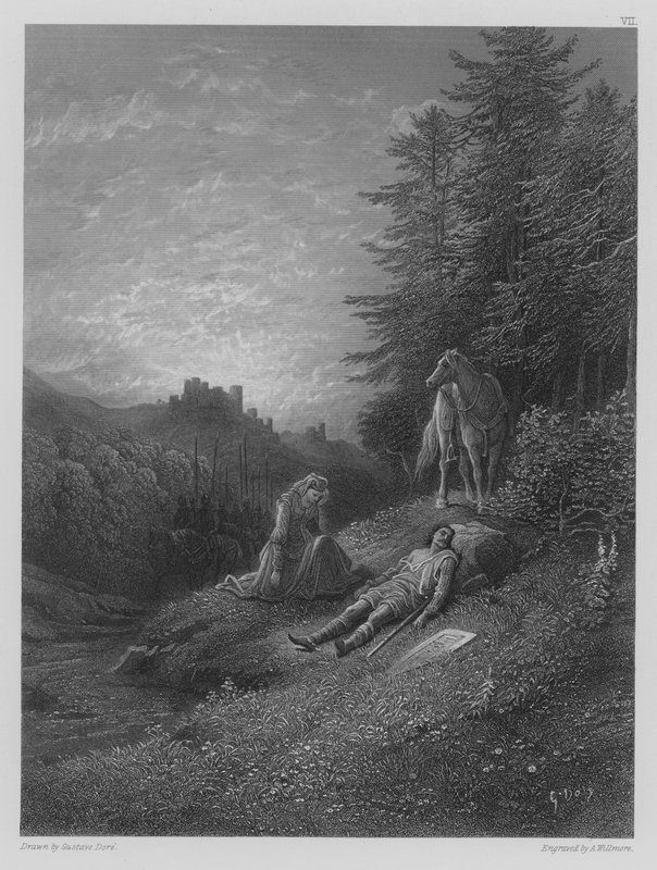 Enid ma tendencję do Geraint autorstwa Gustave after Dore