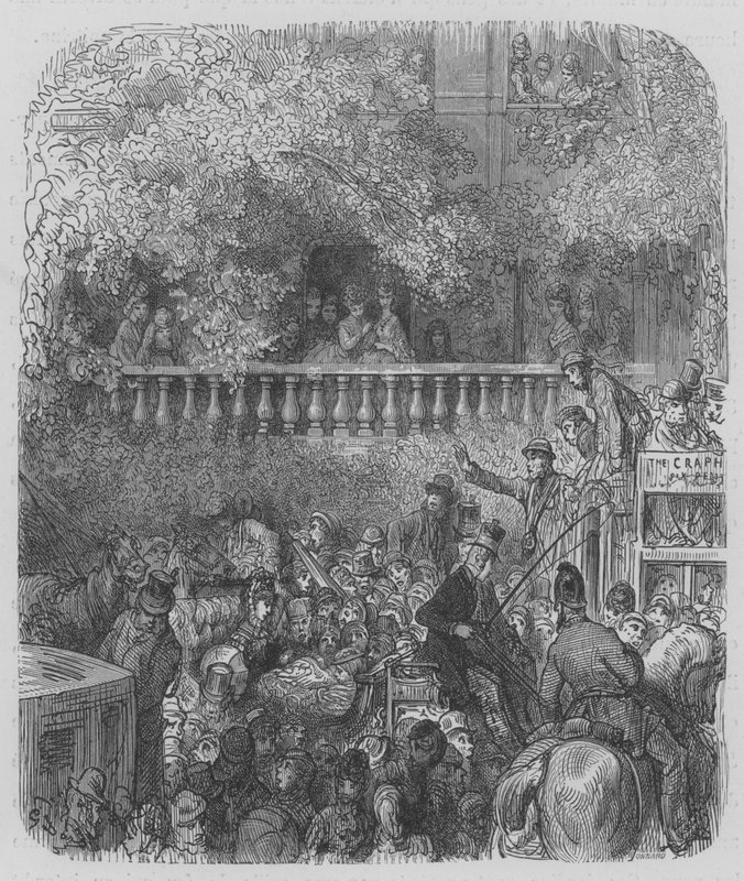 Derby, w drodze autorstwa Gustave after Dore