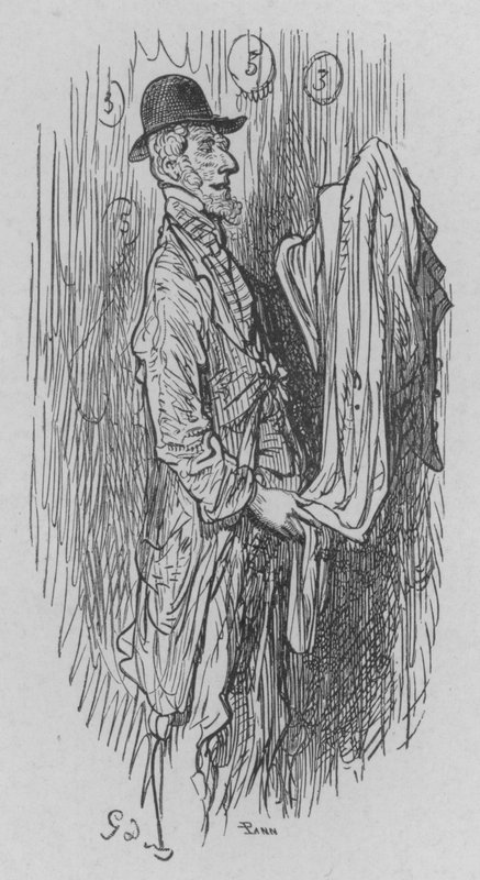 Handlarz przyzwyczajeń autorstwa Gustave after Dore