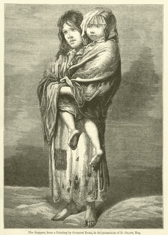 Żebracy autorstwa Gustave after Dore