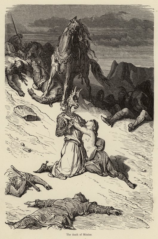 Śmierć Mitaine autorstwa Gustave after Dore