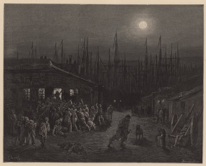 Londyn Docklands autorstwa Gustave Dore
