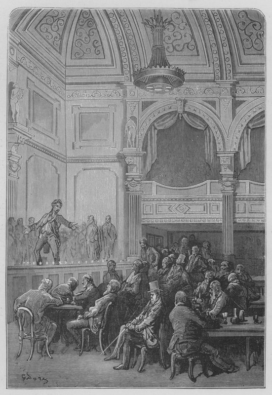 Cafe-Concert autorstwa Gustave after Dore