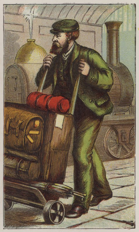 Portier kolejowy (kolor lito) autorstwa H.W. (after) Petherick
