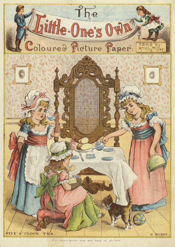 Herbata o piątej (chromolitho) autorstwa H. Hurst