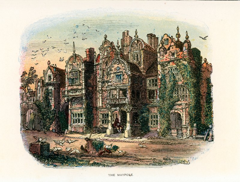 Ilustracja do Barnaby Rudge. autorstwa Hablot Knight Browne