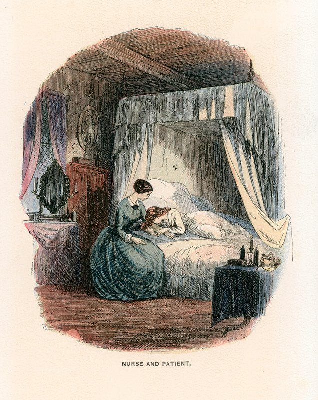 Ilustracja do Ponurego Domu autorstwa Hablot Knight Browne