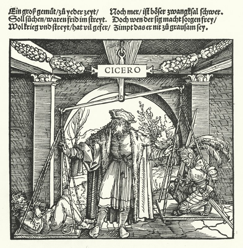 Sprawiedliwość (grawerowanie) autorstwa Hans (after) Burgkmair