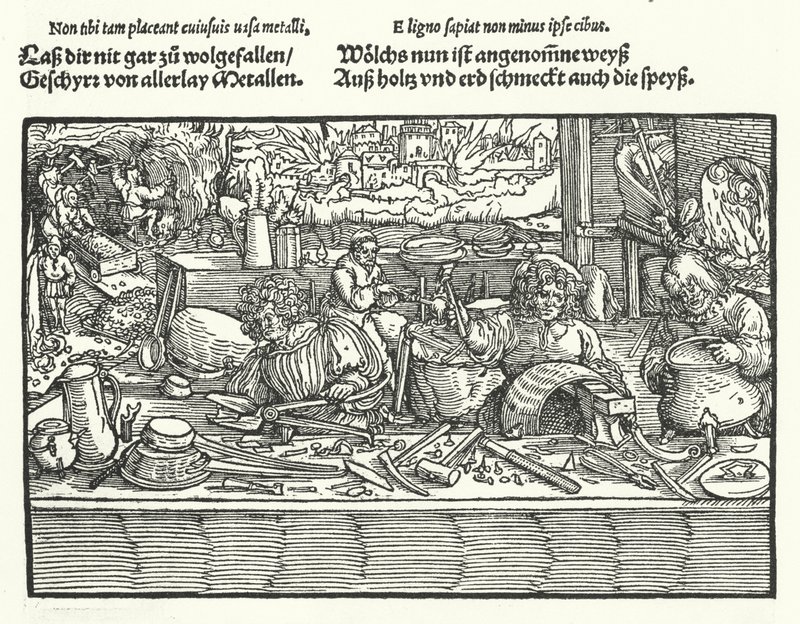 Miedziarz (rycina) autorstwa Hans (after) Burgkmair
