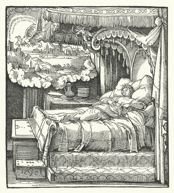 Wizja Sybilli (rycina) autorstwa Hans (after) Burgkmair