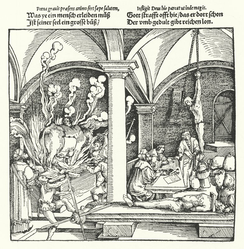 Tortury (grawerowanie) autorstwa Hans (after) Burgkmair