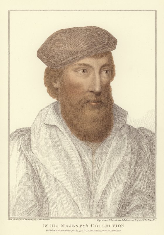 Anonimowy mężczyzna (akwatinta) autorstwa Hans Holbein der Jüngere